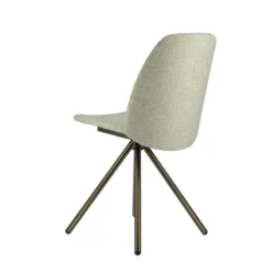 Perfecta Figaro 2 Chaise moderne pivotante en tissu et pieds métal><noscript><img width=