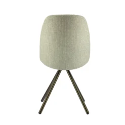 Perfecta Figaro 2 Chaise moderne pivotante en tissu et pieds métal><noscript><img width=