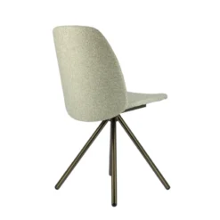 Perfecta Figaro 2 Chaise moderne pivotante en tissu et pieds métal><noscript><img width=