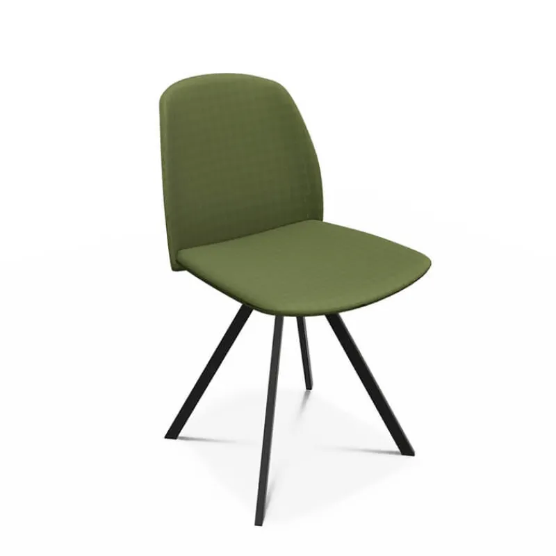 Perfecta Figaro Chaise moderne pivotante en tissu fabriquée en Belgique> Chaise De Salle à Manger|Chaise De Bureau