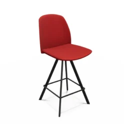 Perfecta Figaro Tabouret snack pivotant en tissu de fabrication belge> Tabouret Snack (assise +/- 65 Cm)|Tabouret De Bar (assise +/- 80 Cm)