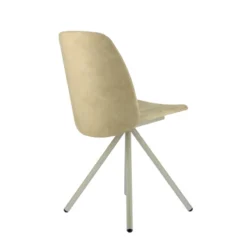 Perfecta Fiona 2 Chaise moderne en tissu et pieds métal><noscript><img width=