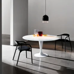 Sovet Italia Flûte Sovet® Table ronde design en verre> Table De Salle à Manger