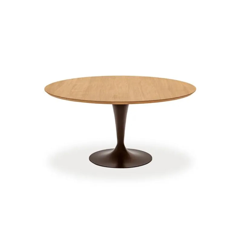 Sovet Italia Flûte Sovet® Table ronde design plateau bois> Table De Salle à Manger