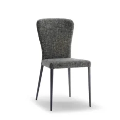 Europea Francine Chaise moderne en tissu avec pieds en métal> Chaise De Salle à Manger|Chaise Salon