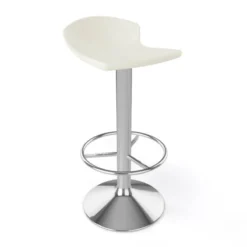 Free Tabouret bar pivotant italien en technopolymère et métal chromé><noscript><img width=