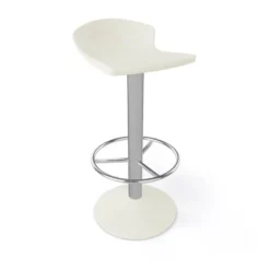 Free Tabouret bar pivotant italien en technopolymère et métal chromé><noscript><img width=