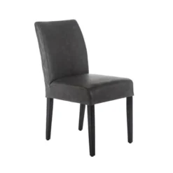Sessio Fritz diamant Chaise avec dos matelassé en synthétique et pieds en bois> Chaise De Cuisine|Chaise De Salle à Manger