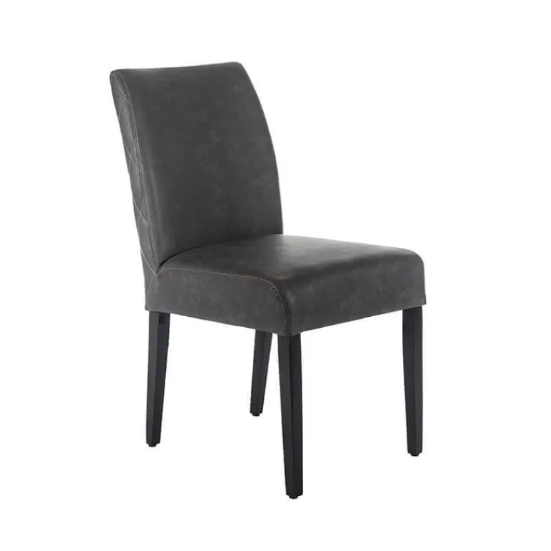 Sessio Fritz diamant Chaise avec dos matelassé en synthétique et pieds en bois> Chaise De Cuisine|Chaise De Salle à Manger