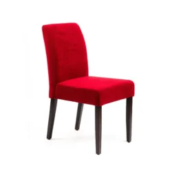 Sessio Fritz line Chaise contemporaine avec dos matelassé en tissu et pieds en bois> Chaise De Salle à Manger|Chaise Salon