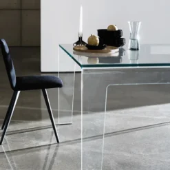 Sovet Italia Frog Sovet® Table design rectangulaire ou carrée en verre> Table De Salle à Manger