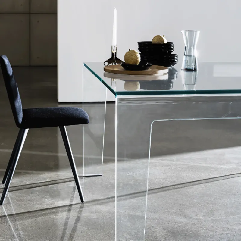 Sovet Italia Frog Sovet® Table design rectangulaire ou carrée en verre> Table De Salle à Manger