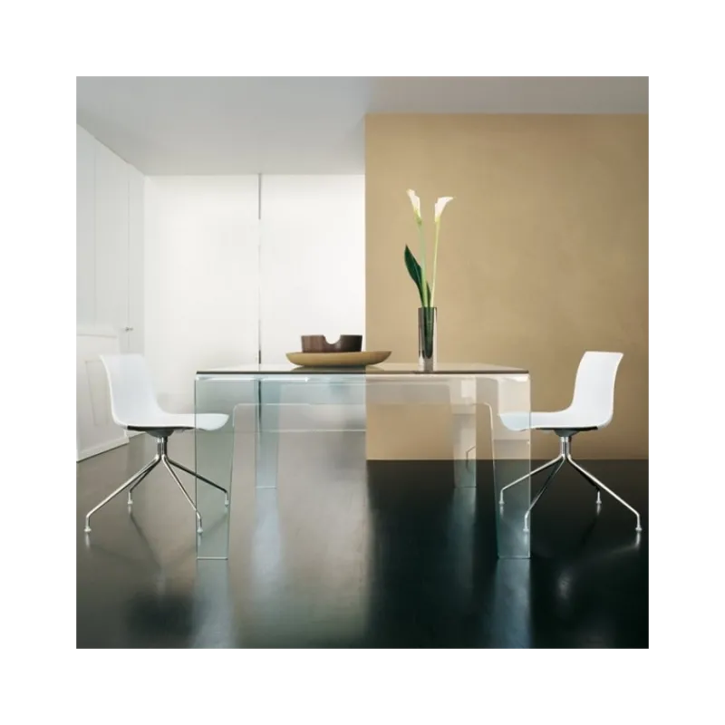 Sovet Italia Frog Sovet® Table design rectangulaire ou carrée en verre> Table De Salle à Manger
