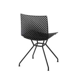 Fuller TC Chaise design italien microperforée avec pieds en métal><noscript><img width=