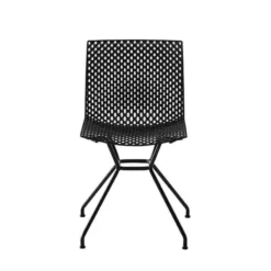 Fuller TC Chaise design italien microperforée avec pieds en métal><noscript><img width=