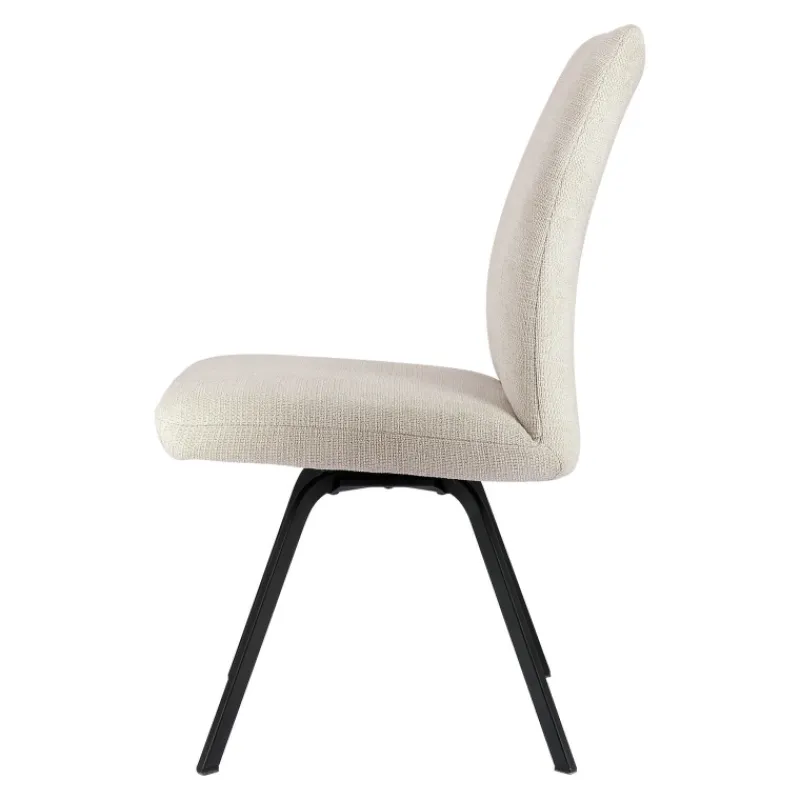 Gabin Chaise confortable en tissu avec dossier inclinable et pieds en métal> Chaise De Salle à Manger|Chaise De Bureau