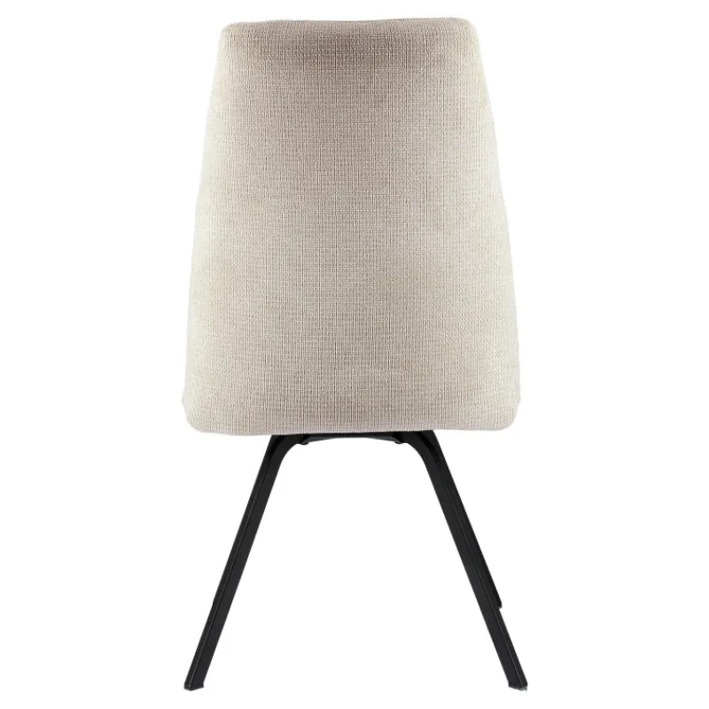 Gabin Chaise confortable en tissu avec dossier inclinable et pieds en métal> Chaise De Salle à Manger|Chaise De Bureau
