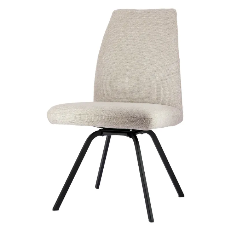 Gabin Chaise confortable en tissu avec dossier inclinable et pieds en métal> Chaise De Salle à Manger|Chaise De Bureau