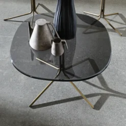 Sovet Italia Genius Table basse design en verre et métal> Table De Salon