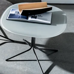 Sovet Italia Genius Table basse design en verre et métal><noscript><img width=