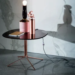 Sovet Italia Genius Table basse design en verre et métal><noscript><img width=