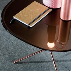 Sovet Italia Genius Table basse design en verre et métal><noscript><img width=