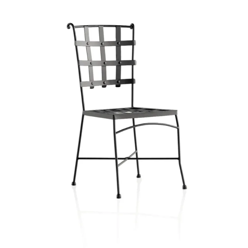 Jayso Genova Chaise style provençal en métal> Chaise De Cuisine|Chaise De Salle à Manger