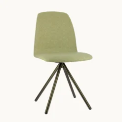 Perfecta Genua Chaise moderne pivotante en tissu et pieds métal><noscript><img width=