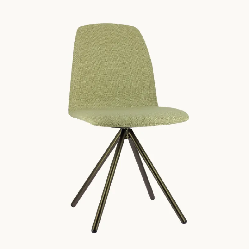 Perfecta Genua Chaise moderne pivotante en tissu et pieds métal> Chaise De Salle à Manger|Chaise De Bureau