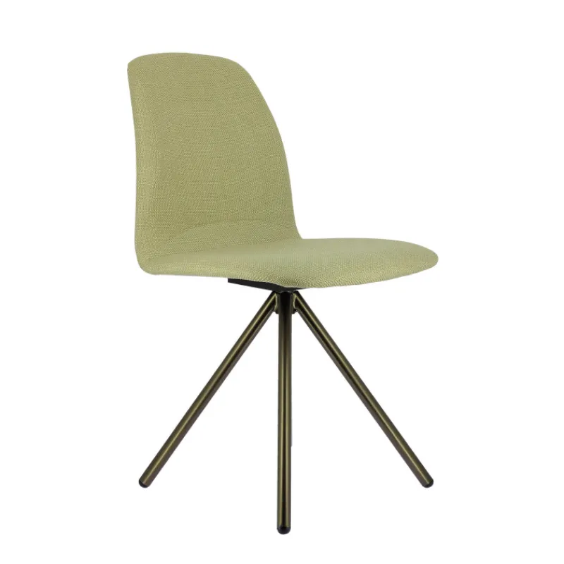 Perfecta Genua Chaise moderne pivotante en tissu et pieds métal> Chaise De Salle à Manger|Chaise De Bureau