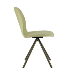 Perfecta Genua Chaise moderne pivotante en tissu et pieds métal><noscript><img width=
