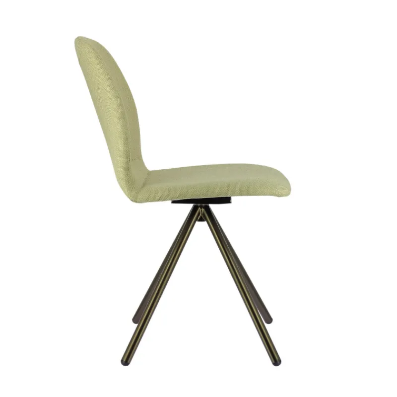 Perfecta Genua Chaise moderne pivotante en tissu et pieds métal> Chaise De Salle à Manger|Chaise De Bureau