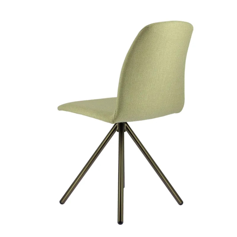 Perfecta Genua Chaise moderne pivotante en tissu et pieds métal> Chaise De Salle à Manger|Chaise De Bureau