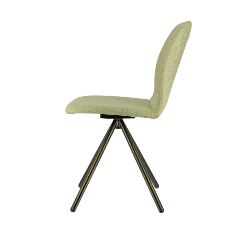 Perfecta Genua Chaise moderne pivotante en tissu et pieds métal> Chaise De Salle à Manger|Chaise De Bureau