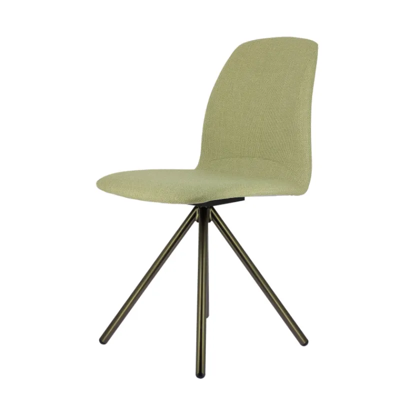 Perfecta Genua Chaise moderne pivotante en tissu et pieds métal> Chaise De Salle à Manger|Chaise De Bureau