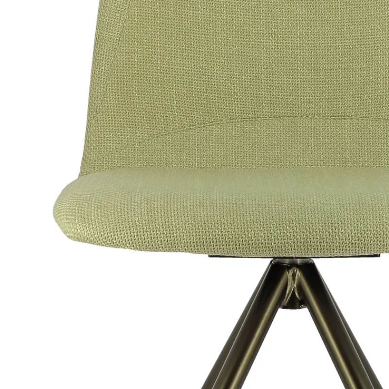Perfecta Genua Chaise moderne pivotante en tissu et pieds métal> Chaise De Salle à Manger|Chaise De Bureau