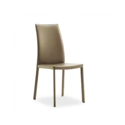 Airnova Giada Chaise de salle à manger en croûte de cuir><noscript><img width=