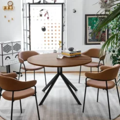 Giove Connubia® Table ronde extensible en mélaminé> Table De Cuisine