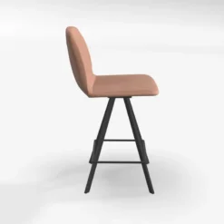 Perfecta Girona Tabouret pivotant avec dossier hauteur snack en tissu><noscript><img width=