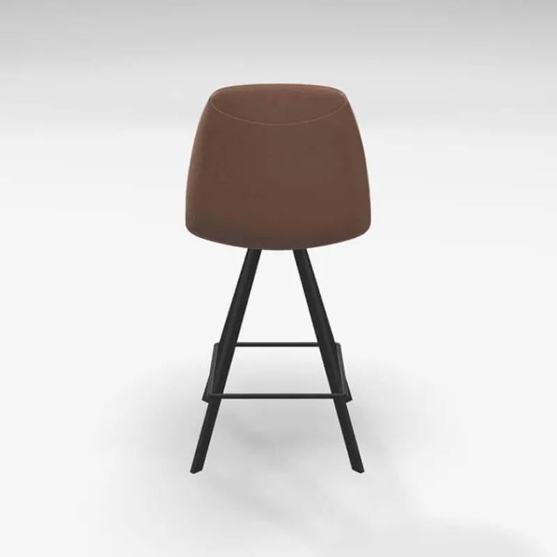 Perfecta Girona Tabouret pivotant avec dossier hauteur snack en tissu> Tabouret Snack (assise +/- 65 Cm)|Tabouret De Bar (assise +/- 80 Cm)