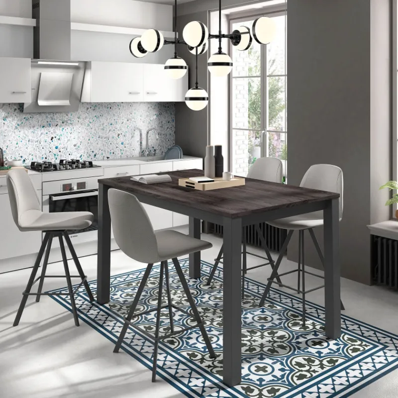 Perfecta Girona Tabouret snack pivotant moderne en simili> Tabouret Snack (assise +/- 65 Cm)|Tabouret De Bar (assise +/- 80 Cm)