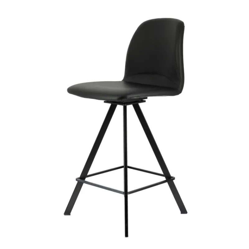 Perfecta Girona Tabouret snack pivotant moderne en simili> Tabouret Snack (assise +/- 65 Cm)|Tabouret De Bar (assise +/- 80 Cm)