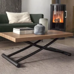 Altacom Géniale Table basse relevable petit espace en mélaminé> Table De Salon|Table Pour Petit Espace