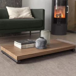 Altacom Géniale Table basse relevable petit espace en mélaminé><noscript><img width=