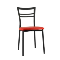 Go 1419 Chaise de cuisine rembourrée en synthétique et métal><noscript><img width=
