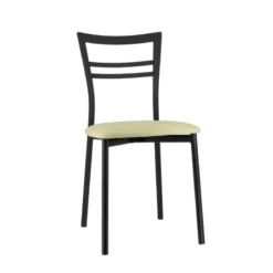 Go 1419 Chaise de cuisine rembourrée en synthétique et métal><noscript><img width=