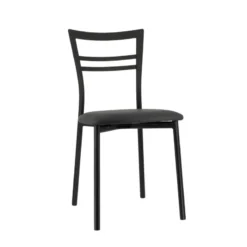 Go 1419 Chaise de cuisine rembourrée en synthétique et métal><noscript><img width=