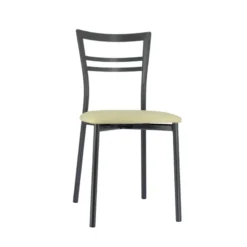 Go 1419 Chaise de cuisine rembourrée en synthétique et métal><noscript><img width=