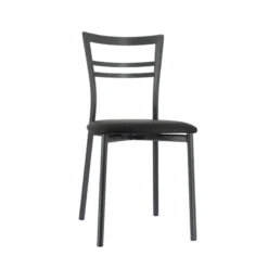 Go 1419 Chaise de cuisine rembourrée en synthétique et métal><noscript><img width=