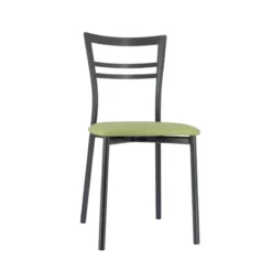Go 1419 Chaise de cuisine rembourrée en synthétique et métal><noscript><img width=